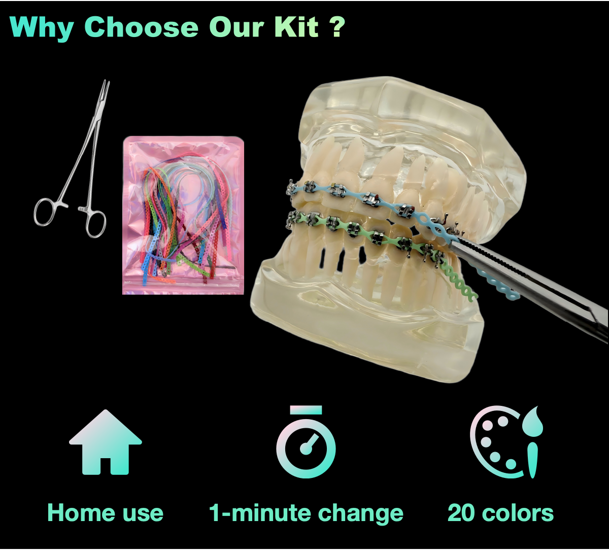 DIY Braces Power Chain Kit