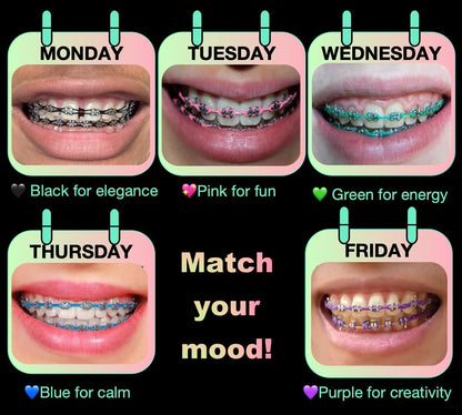 Braces Power Chain  5 Colors